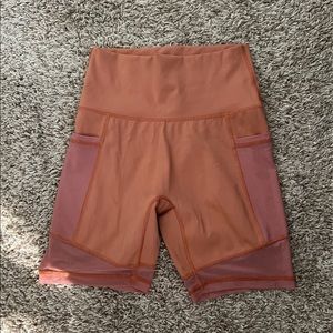 Aerie High Waisted “Move More” mesh biker shorts